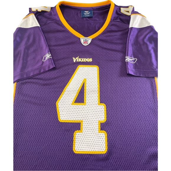 Reebok Minnesota Vikings Practice Jersey #4 Brett Favre Size M- Like new! - Picture 1 of 3